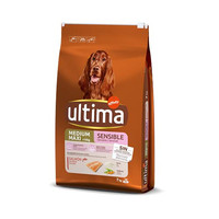 Produktbild von Ultima Medium / Maxi Sensitive Lachs Trockenfutter für Hunde - 7 kg