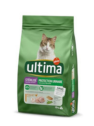 Produktbild von Ultima Sterilisiertes Harntrakt Trockenfutter für Katzen mit Huhn - 10 kg