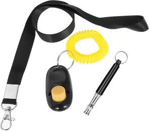 Produktbild von Ultraschall-Hundetraining Pfeife mit Clicker und Schlüsselanhänger
