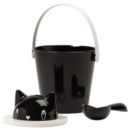 Produktbild von United Pets Crick Katzenfutterbehälter Schwarz - 2 kg
