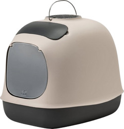 Produktbild von United Pets MINÙ - Katzentoilette mit Abdeckung - grau/dunkelgrau