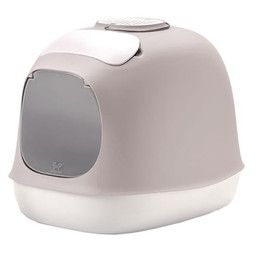 Produktbild von United Pets MINÙ - Katzentoilette mit Abdeckung - grau/weiß