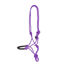 Produktbild von USG Knotenhalfter mit Glitzersteinchen, Lila, Vollblut/Warmblut