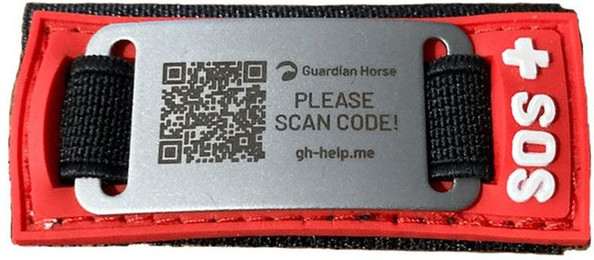 Produktbild von usghelp.me Helm ClipGuardian Horse HelpMe Badge
