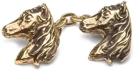 Produktbild von Ubaldo Pin Pferdekopf in Gold Optik aus Metall Unisex