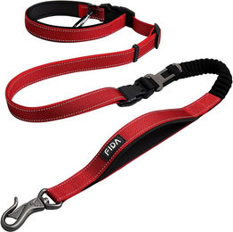 UE Stock 6in1 Joggingleine für Hunde mit verstellbarem Hüftgurt und reflektierenden Streifen Rot aus Nylon – Bild 1 von 5