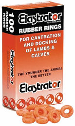 UKAL Elastratorringe aus Gummi Orange 100 Stück – Bild 1 von 3