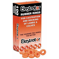 Produktbild von UKAL Elastratorringe aus Gummi Orange 100 Stück