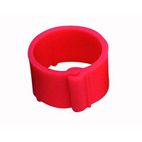Produktbild von UKAL Geflügelclipringe aus Kunststoff 16 mm Durchmesser Rot 25 Stück