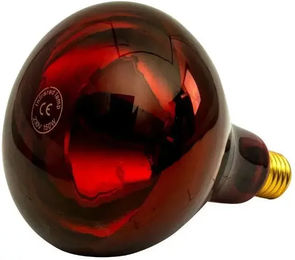 Ukal Infrarotlampe aus Glas in Rot für Hühner und Schweine – Bild 1 von 1