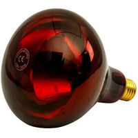 Produktbild von Ukal Infrarotlampe aus Glas in Rot für Hühner und Schweine