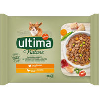 Produktbild von Ultima Cat Nature Katzenfutter Adult Geflügel Stückchen in Sauce 12 x 85 g - 12 x 85 g