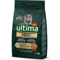 Produktbild von Ultima Cat PRO+ Sterilized Katzenfutter Lachs Light ohne Zucker 1,1 kg - 1100 g