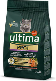 Produktbild von Ultima Cat PRO+ Sterilized Lachs Katzenfutter für kastrierte Katzen 2 x 1,1 kg - 2 x 1,1 kg