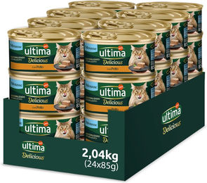 Ultima Delicious Mousse Meeresfisch Katzenfutter 24 x 85 g – Bild 1 von 1