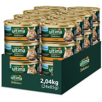 Produktbild von Ultima Delicious Mousse Meeresfisch Katzenfutter 24 x 85 g
