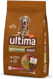 Produktbild von Ultima Hundefutter Adult Rind Medium und Maxi 2 x 12 kg ohne Zucker und Farbstoffe - 2 x 12 kg