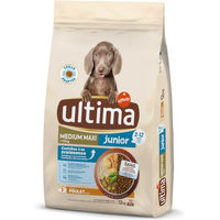 Produktbild von Ultima Junior Trockenfutter Huhn für mittelgroße und große Hunde ohne Zucker und Konservierungsstoffe 2 x 12 kg - 2 x 12 kg