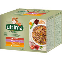 Produktbild von Ultima Nature Hundefutter Adult Fleischvariation Rind Truthahn Huhn Geflügel ohne Farb- und Aromastoffe sowie Konservierungsstoffe 48 x 85 g - 48 x 85 g