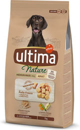 Produktbild von Ultima Nature Hundefutter Huhn Adult Medium Maxi Sparpaket 2 x 7 kg ohne Farb- und Aromastoffe sowie Konservierungsstoffe - 2 x 7 kg