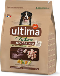Ultima Nature No Grain Hundefutter Trocken Truthahn für Medium und Maxi Hunde Adult Getreidefrei 2,7 kg - 2,7 kg – Bild 1 von 3