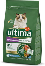 Produktbild von Ultima Sterilized Hairball Katzenfutter Forelle Light ohne Zucker 1,5 kg - 1,5 kg