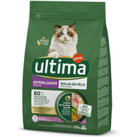 Produktbild von Ultima Sterilized Hairball Katzenfutter Truthahn Adult zur Gewichtskontrolle 2,5 kg