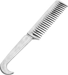 Produktbild von Umbria Equitazione Aluminium-Pferdebürste mit Fusselpickern für die Mähnen- und Schweifpflege in Silber