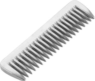Umbria Equitazione Aluminium Pferdehaarbürste Silber zur Mähnen- und Schweifpflege – Bild 1 von 1