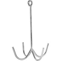 Produktbild von Umbria Equitazione Anhakering für Pferde aus Metall in Schwarz und Silber