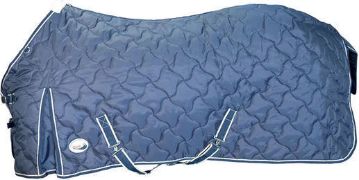 Umbria Equitazione Boxdecke New Wave Fleece Blau 120 cm - 250 g – Bild 1 von 2