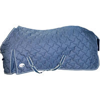 Produktbild von Umbria Equitazione Boxdecke New Wave Fleece Blau 120 cm - 250 g