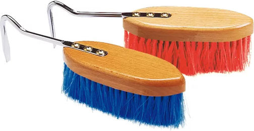 Produktbild von Umbria Equitazione Bürste mit Hufstecher aus Nylon in Beige für die Pferdepflege