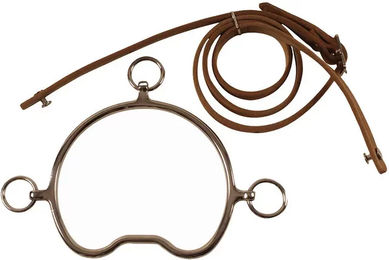 Produktbild von Umbria Equitazione Chifney Trense für Pferde aus Edelstahl mit 3 oder 4 Ringen