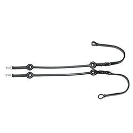 Produktbild von Umbria Equitazione Elastischer Führstrick aus Leder Schwarz