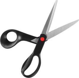 Produktbild von Umbria Equitazione Ergonomische Haarschere aus Kunststoff für die Mähnen- und Schweifpflege in Schwarz