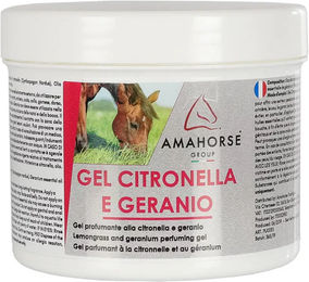 Produktbild von Umbria Equitazione Fliegenspray Gel Citronella und Geranio für Pferde 500ml
