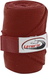Produktbild von Umbria Equitazione Gamaschen Elastische Arbeitsbänder für Pferde Rot 4er Pack