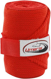 Produktbild von Umbria Equitazione Gamaschen elastische Arbeitsbänder für Pferde Rot 4er Pack