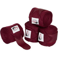 Produktbild von Umbria Equitazione Gamaschen Ruhebänder für Pferde Rot aus Stoff 4er Pack