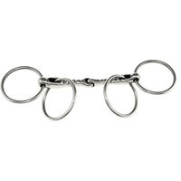 Produktbild von Umbria Equitazione Gebiss 2-Ring-Mundstück für Pferde aus Edelstahl in Silber