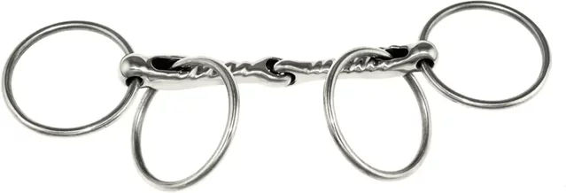Produktbild von Umbria Equitazione Gebiss 2 Ringe für Pferde aus Edelstahl Silber