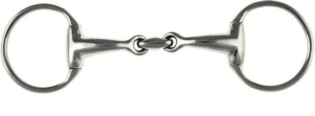 Produktbild von Umbria Equitazione Gebiss aus Edelstahl mit Olivengewinde und gebogenem Knebel 12,5 cm für gebogene Pferde