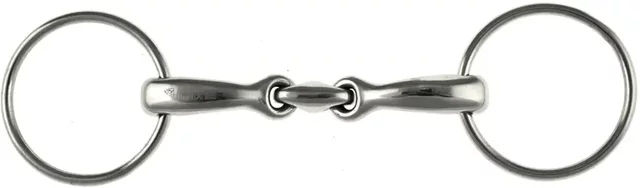 Produktbild von Umbria Equitazione Gebiss für Pferde doppelt gebrochen aus Edelstahl in Silber