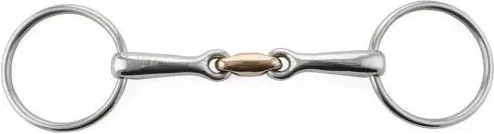 Produktbild von Umbria Equitazione Gebiss für Pferde doppelt gebrochen French Solid aus Edelstahl in Silber