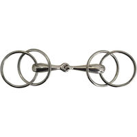 Produktbild von Umbria Equitazione Gebiss Maultier mit 3 oder 4 Ringen aus Edelstahl in Silber für Pferde