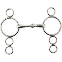 Produktbild von Umbria Equitazione Gebiss mit 4 Ringen für Ponys aus Edelstahl in Silber