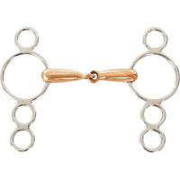 Produktbild von Umbria Equitazione Gebiss mit 4 Ringen für Ponys aus Kupfer