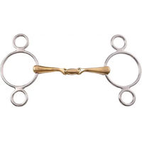 Produktbild von Umbria Equitazione Gebiss Pessoa 3 mit 2 Ringen für Pferde