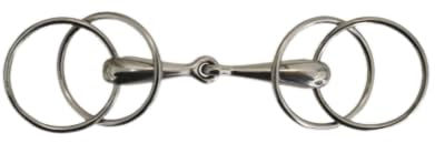 Produktbild von Umbria Equitazione Gebiss Vollgewinde Doppelring Silber 13,5 cm